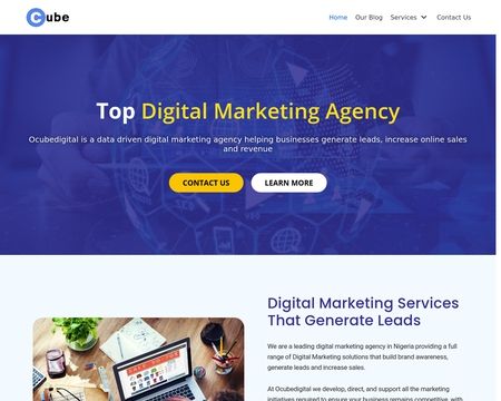 website thubmnail of Ocubedigital