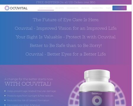 website thubmnail of Ocuvital