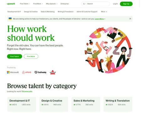 website thubmnail of oDesk
