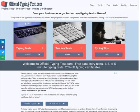 website thubmnail of Official-typing-test