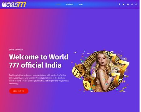 website thubmnail of Officialworld777