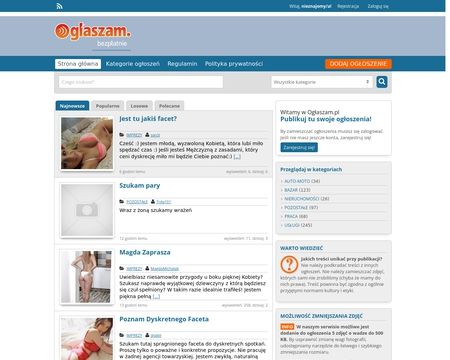 website thubmnail of Oglaszam.pl