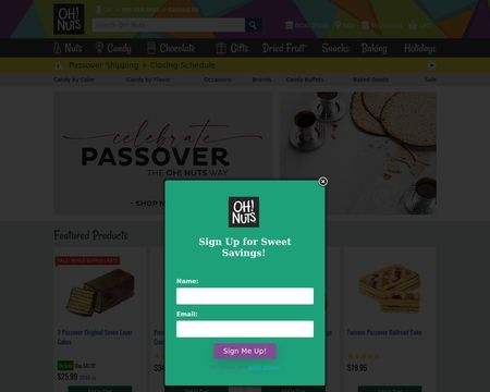 website thubmnail of Oh! Nuts