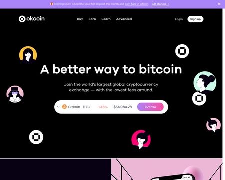 website thubmnail of Okcoin