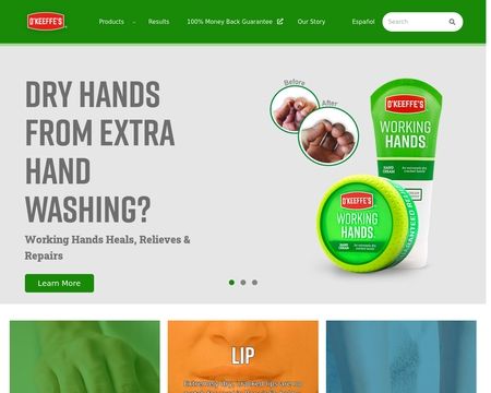 website thubmnail of O'Keeffe's