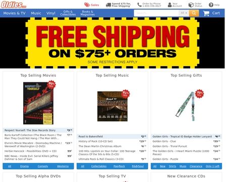 website thubmnail of OLDIES.com