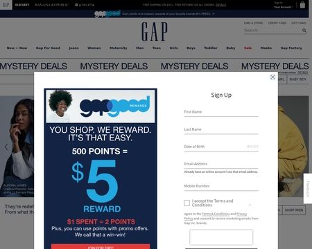 website thubmnail of Oldnavy.gap.co
