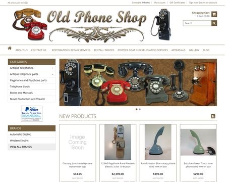 website thubmnail of Old Phone Shop