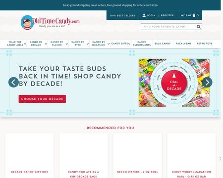 website thubmnail of OldTimeCandy