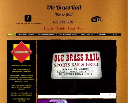 website thubmnail of Ole Brass Rail