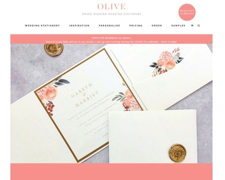 website thubmnail of Oliveweddings.co.uk