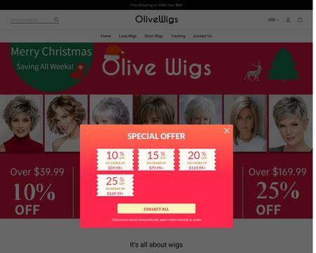 website thubmnail of Olivewigs