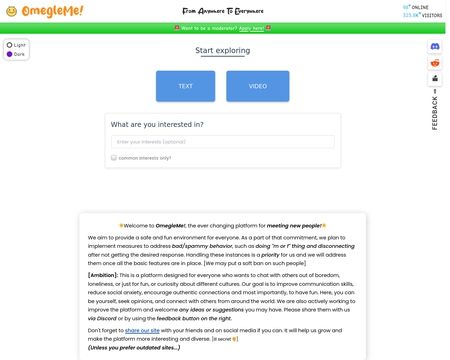 website thubmnail of Omegleapp.me