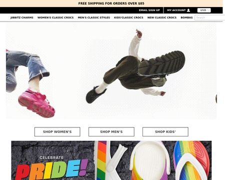 website thubmnail of Crocs