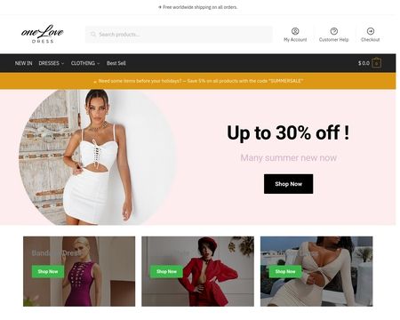 website thubmnail of OneLoveDress