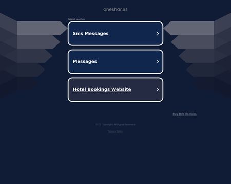website thubmnail of Oneshar.es