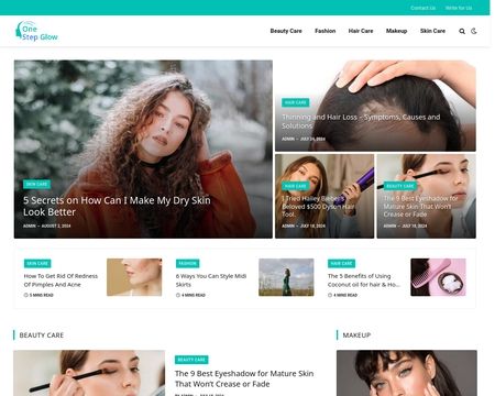 website thubmnail of Onestepglow