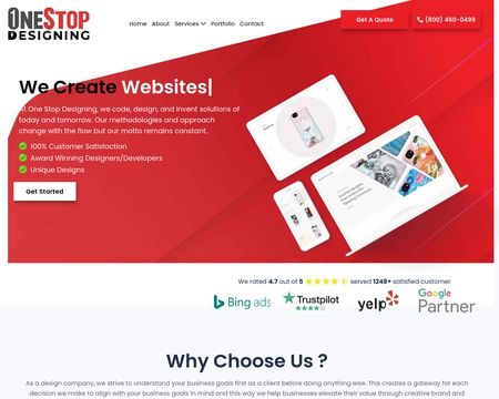 website thubmnail of Onestopdesigning