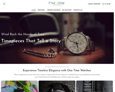 website thubmnail of One Time Watches