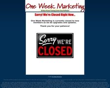 Thumbnail of One Week Marketing