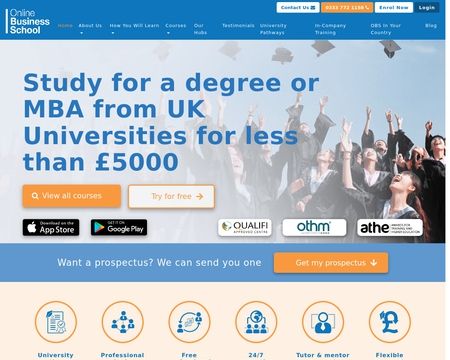 website thubmnail of Online Business School
