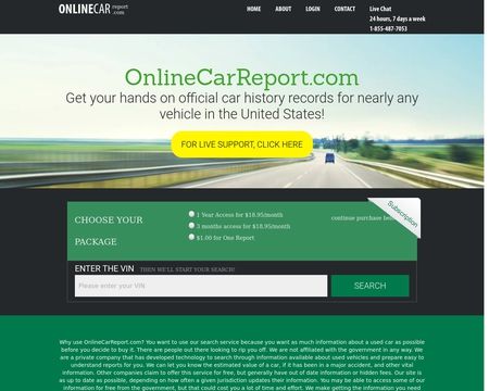 website thubmnail of OnlineCarReport.com