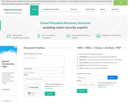 website thubmnail of Online Password Hash Crack