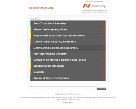 website thubmnail of OnlineKeyStore