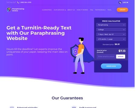 website thubmnail of Online Paraphrase.net