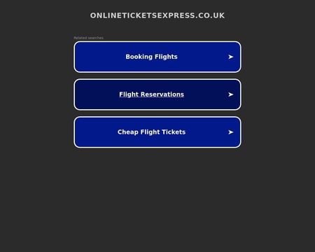 website thubmnail of OnlineTicketsExpress.co.uk