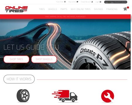 website thubmnail of OnlineTires