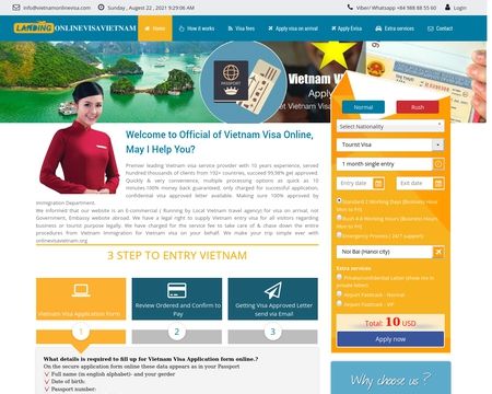 website thubmnail of Online Visa Vietnam