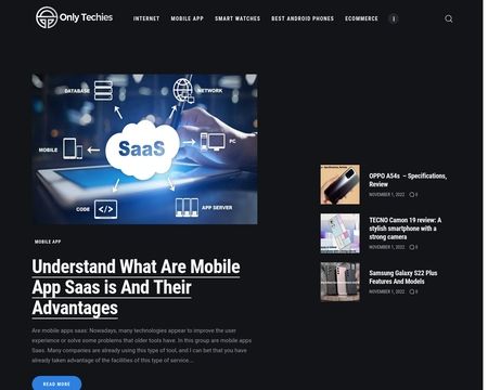 website thubmnail of Onlytechies