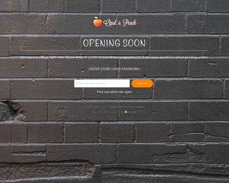website thubmnail of Opal & Peach