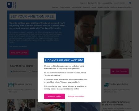 website thubmnail of Open University