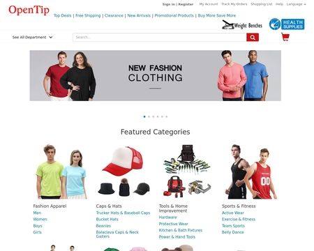 website thubmnail of Opentip Store