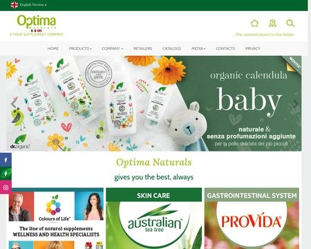 website thubmnail of Optima Naturals