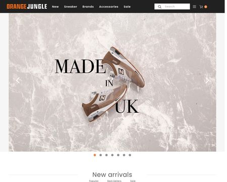 website thubmnail of Orangejungle.de