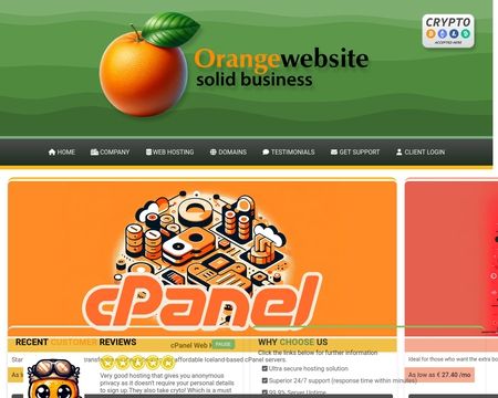 website thubmnail of Orangewebsite