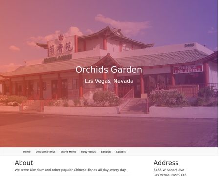 website thubmnail of Orchids Garden