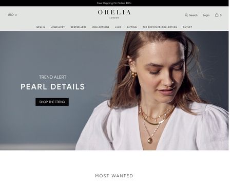 website thubmnail of Orelia London