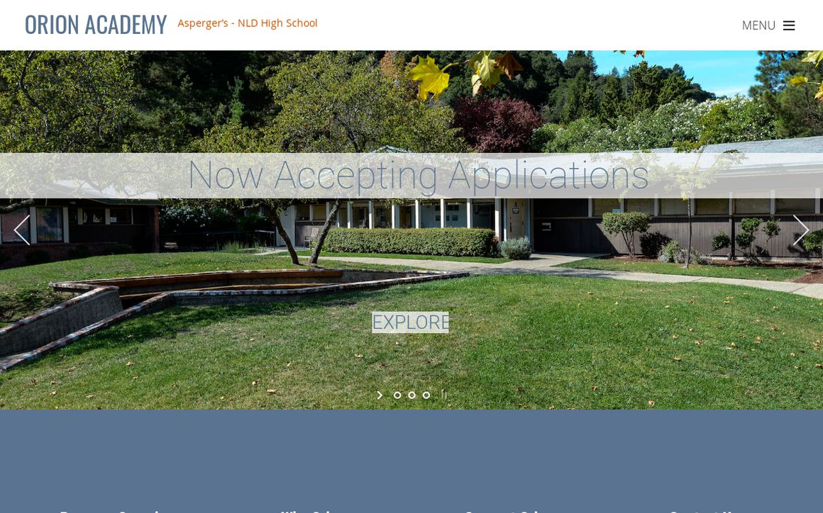website thubmnail of Orion Academy