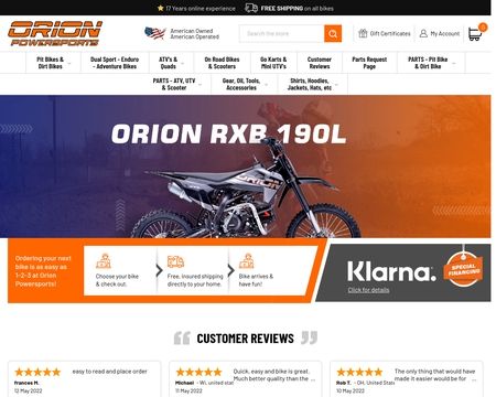 website thubmnail of Orion Powersports