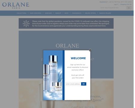 website thubmnail of Orlane Paris Skincare