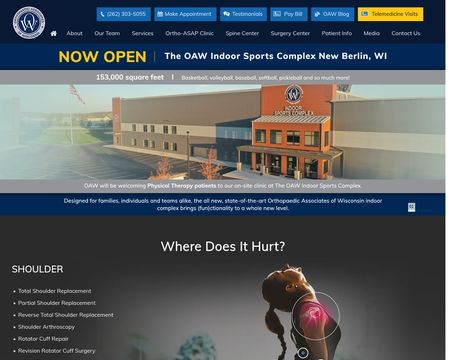 website thubmnail of OrthoWisconsin