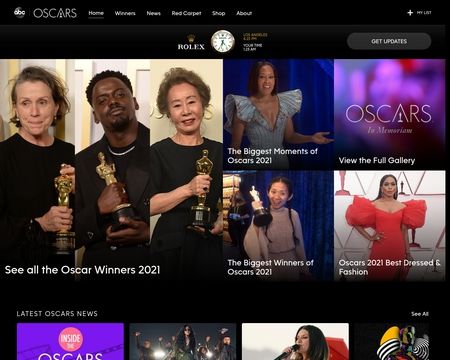 website thubmnail of Oscars