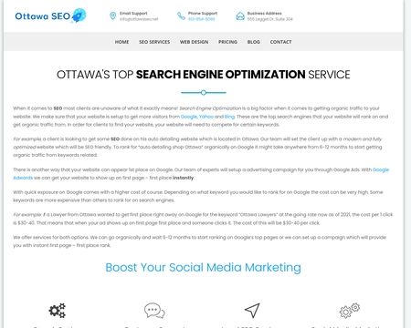 website thubmnail of Ottawa SEO Services