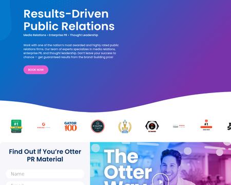 website thubmnail of Otter Public Relations