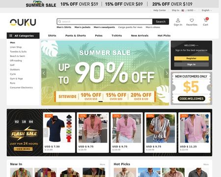 website thubmnail of Ouku