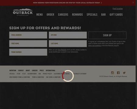 website thubmnail of Outback Steakhouse